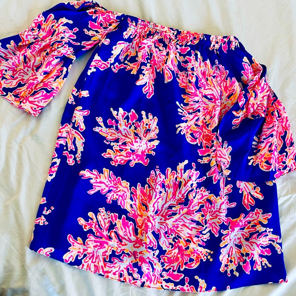 Lilly Pulitzer off shoulder dress